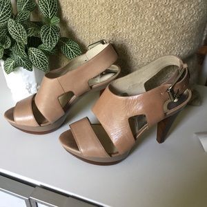 Michael Kors Leather Platform Heels